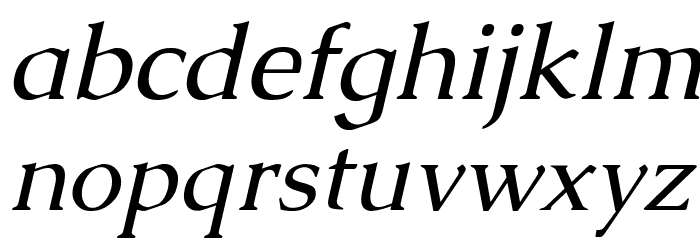 Caudex Italic Font LOWERCASE