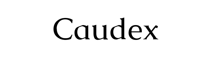Caudex Font