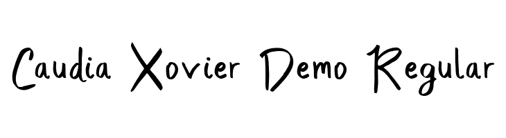 Caudia Xovier Demo Regular  Скачать бесплатные шрифты