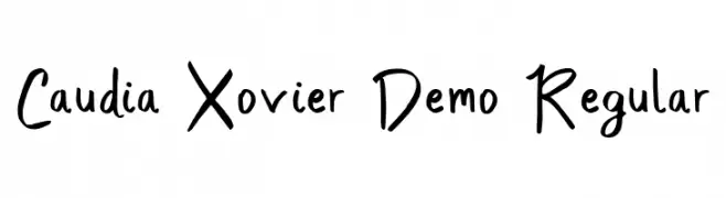 Caudia Xovier Demo Regular  تنزيل الخطوط