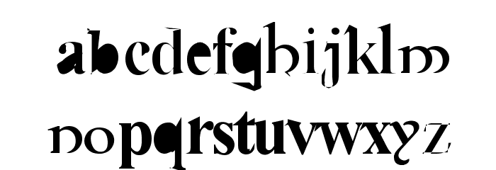 Cauldron Medium Font LOWERCASE