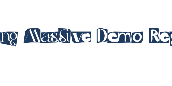 Causing Massive Demo Regular Logo