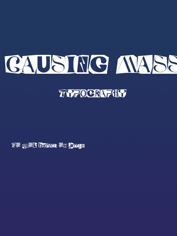 Causing Massive Demo Regular Poster