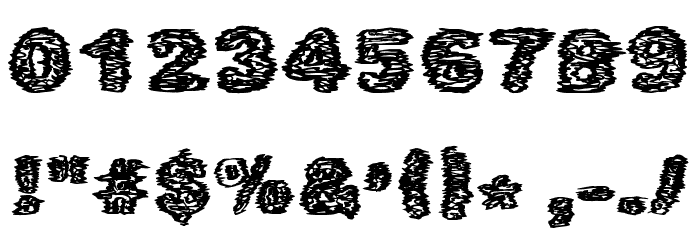 Caustic Font OTHER CHARS