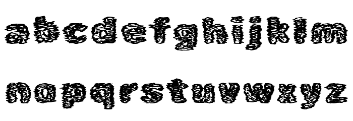 Caustic Font LOWERCASE