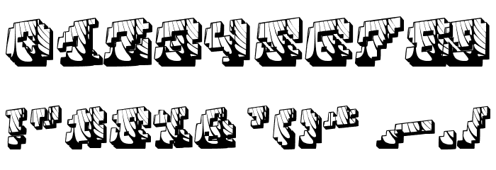 Cauterise Шрифта ДРУГИЕ символов