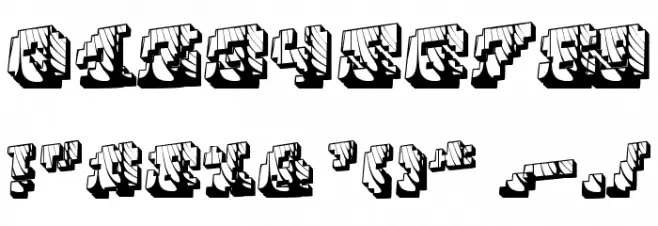 Cauterise Шрифта ДРУГИЕ символов