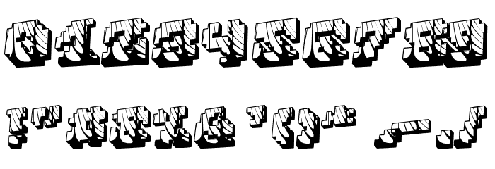 Cauterise Font OTHER CHARS