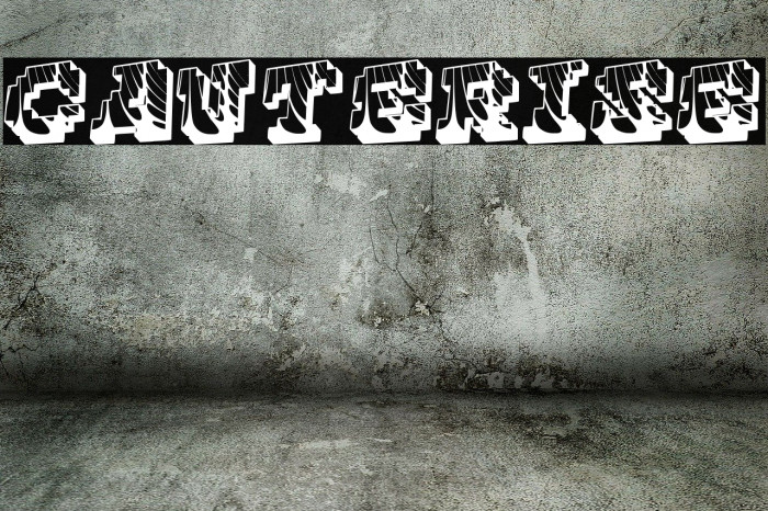 Cauterise Font examples