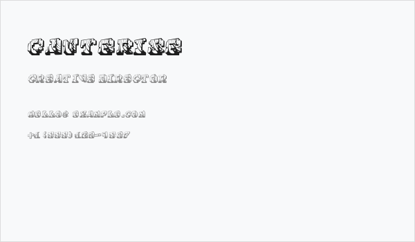 Cauterise Business Card