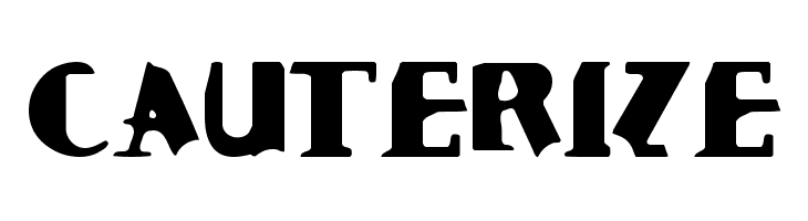 Cauterize Font