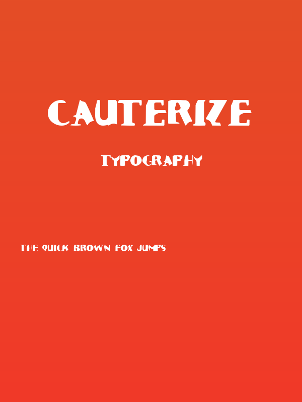 Cauterize Poster
