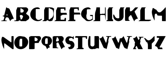 Cauterize Font LOWERCASE