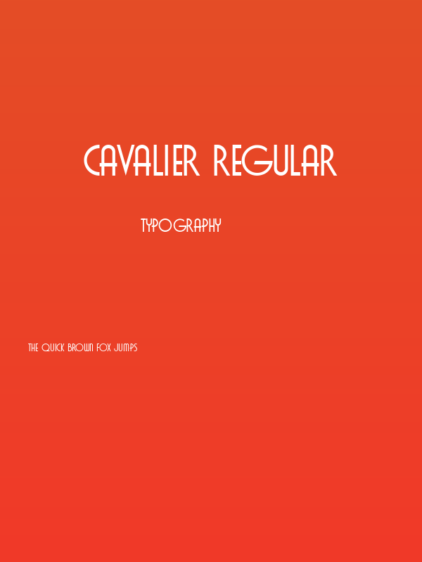 Cavalier Regular Poster