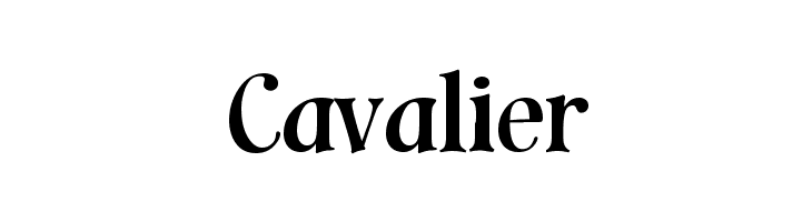 Cavalier Font