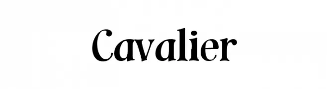 Cavalier  नि: शुल्क फ़ॉन्ट्स डाउनलोड