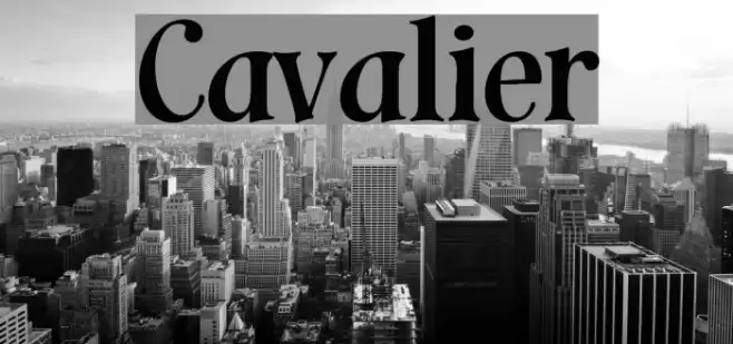 Cavalier خط examples