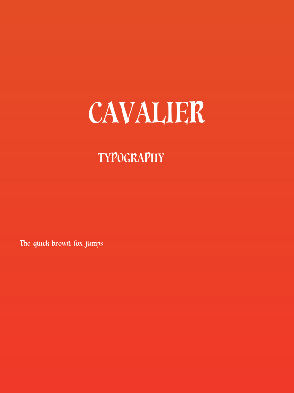 Cavalier Poster