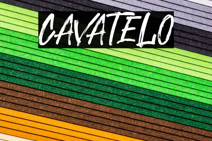 Cavatelo Font examples