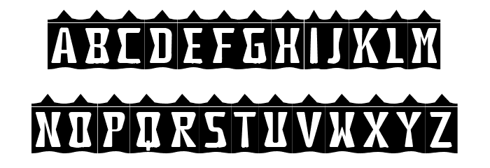 Cave Regular Font LOWERCASE