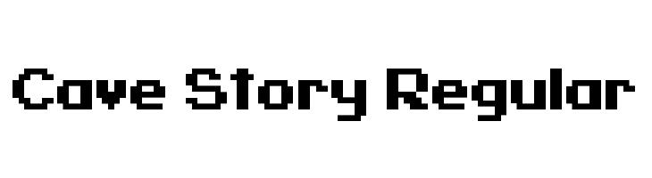 Cave Story Regular  Free Fonts Download