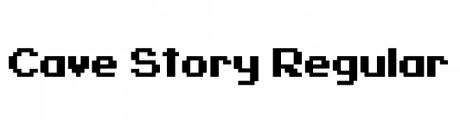 Cave Story Regular  Скачать бесплатные шрифты