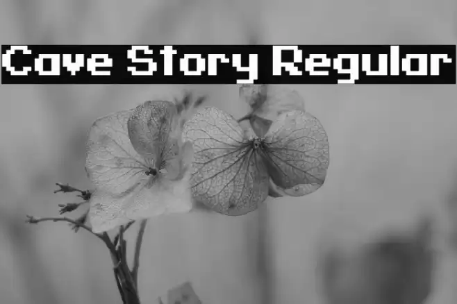 Cave Story Regular Font examples