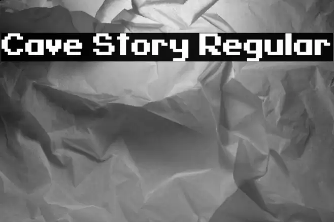 Cave Story Regular Font examples