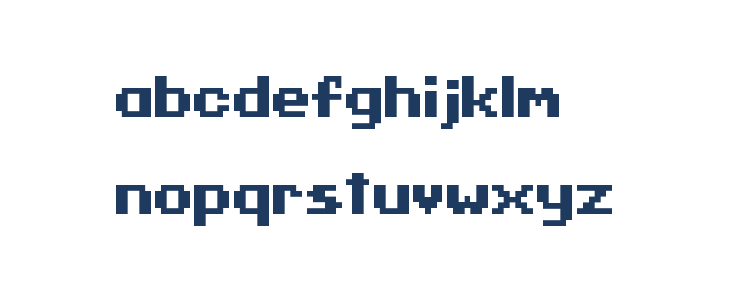 Cave Story Regular Lowercase