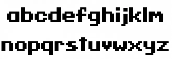 Cave Story Regular Caratteri MINUSCOLO