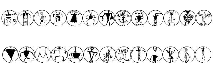 CaveBatsTwoB Font LOWERCASE