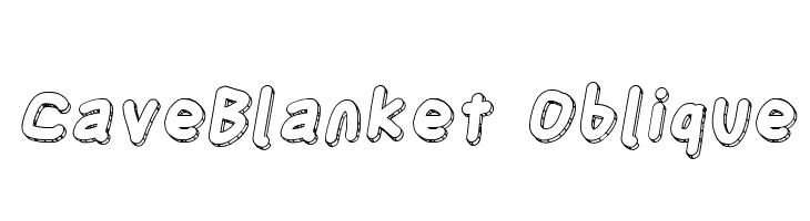 CaveBlanket Oblique  免费字体下载