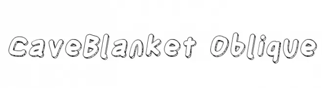 CaveBlanket Oblique  免费字体下载