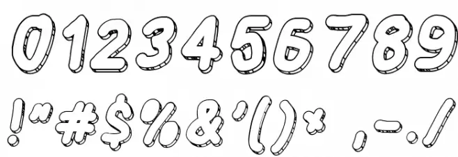 CaveBlanket Oblique Font OTHER CHARS