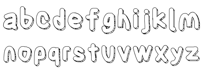 CaveBlanket Font LOWERCASE