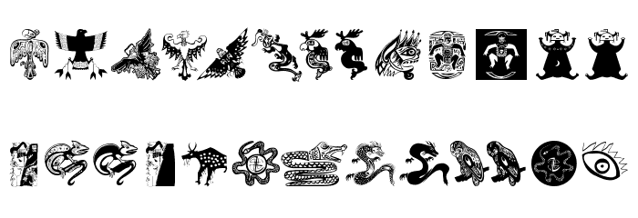 CaveNTribalArt Font LOWERCASE