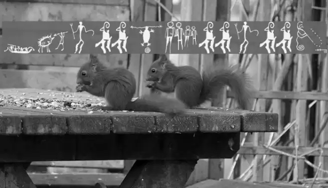 CaveOSeven Font examples