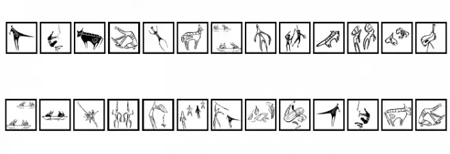 CavePaintings Schriftart Groß