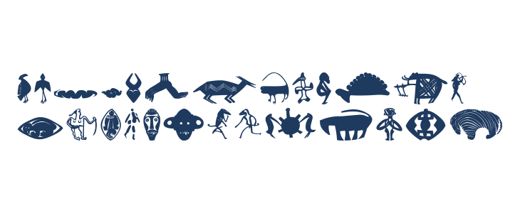 CavePeople-Painting Lowercase