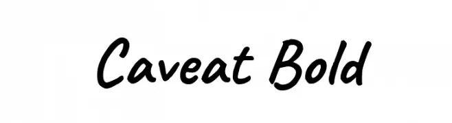 Caveat Bold  Descarca Fonturi Gratis