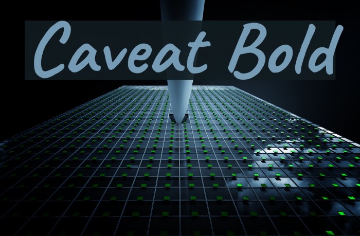 Caveat Bold Font examples