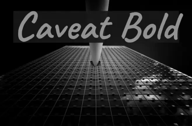 Caveat Bold フォント examples