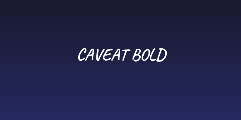 Caveat Bold Social Header