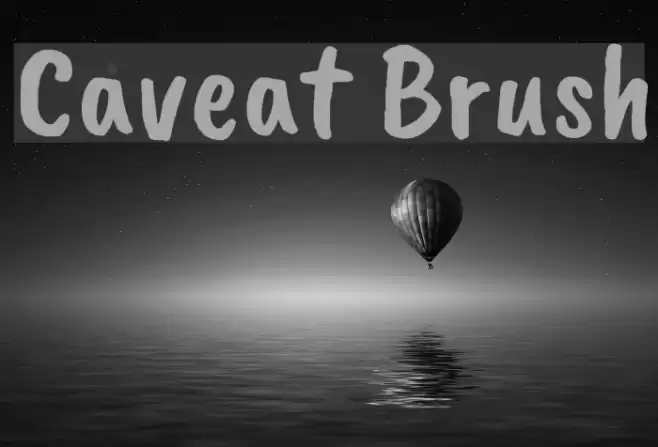Caveat Brush Font examples