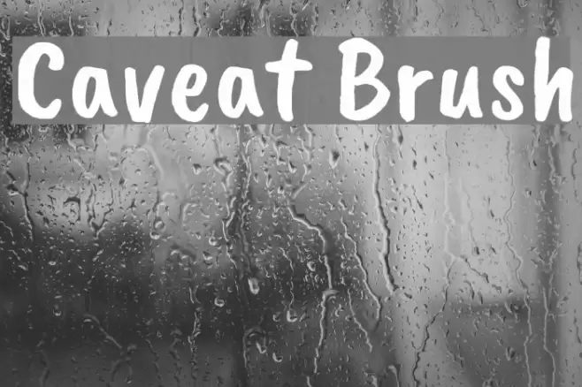 Caveat Brush Font examples