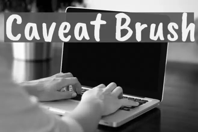 Caveat Brush Font examples