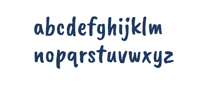 Caveat Brush Lowercase