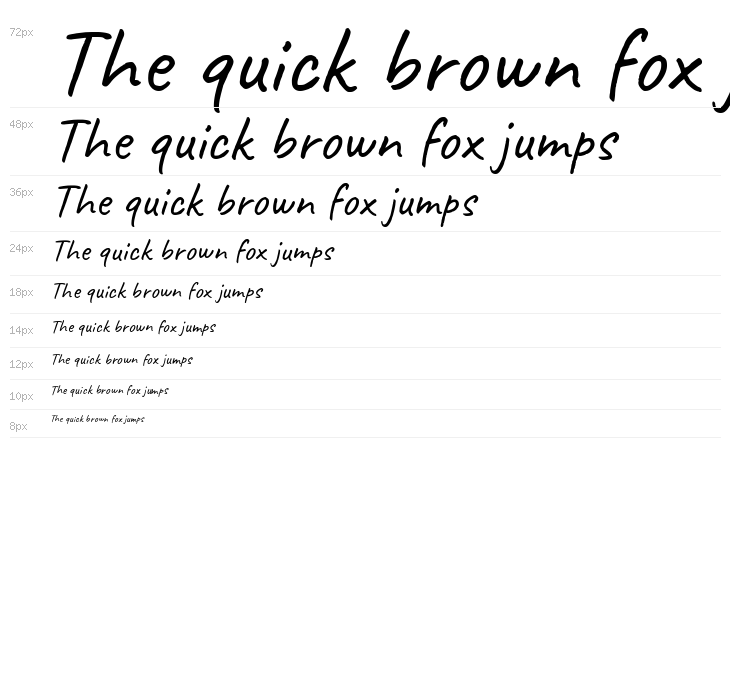 Caveat Regular Waterfall