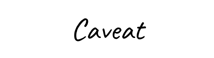 Шрифт caveat