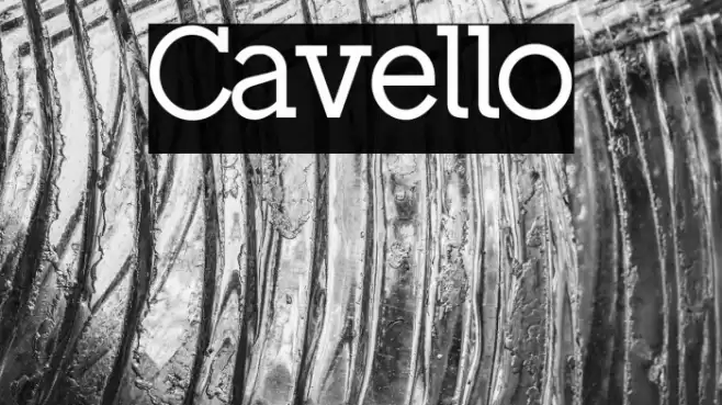 Cavello Font examples